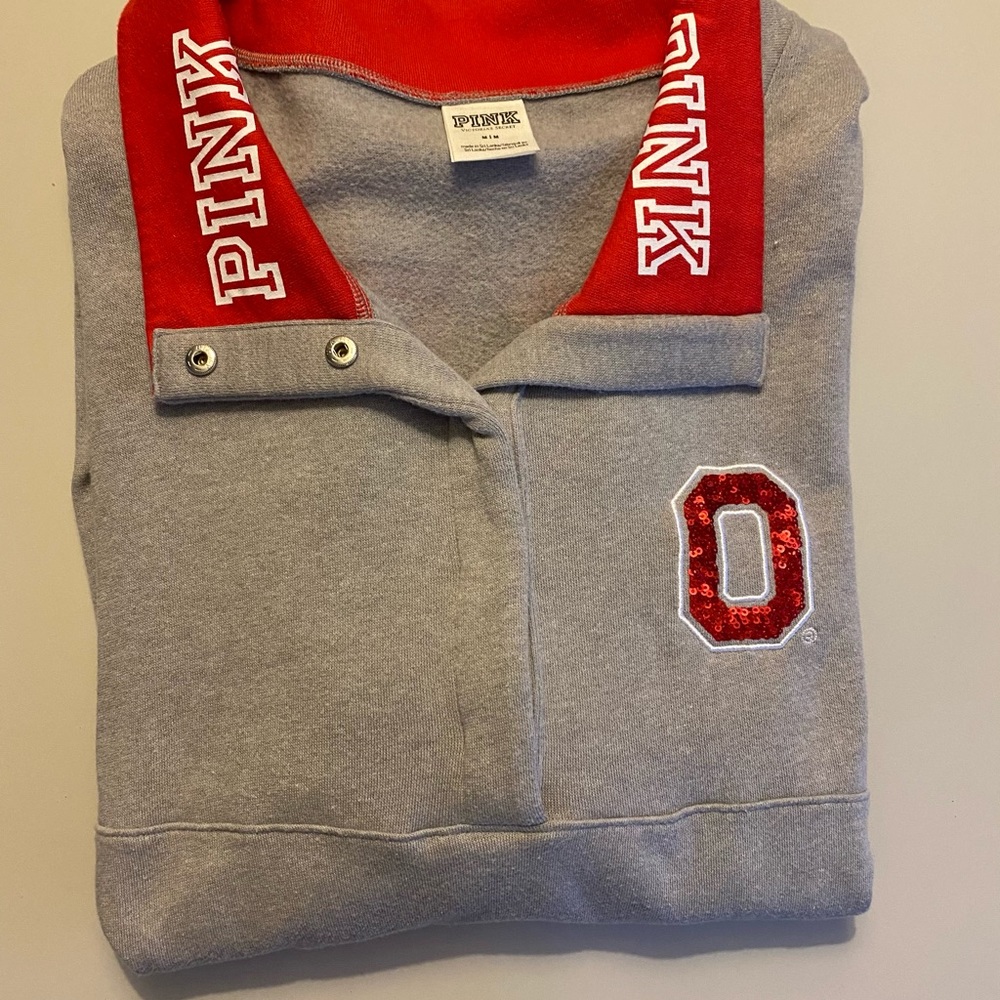 NWOT Victoria’s Secret PINK Ohio state button up